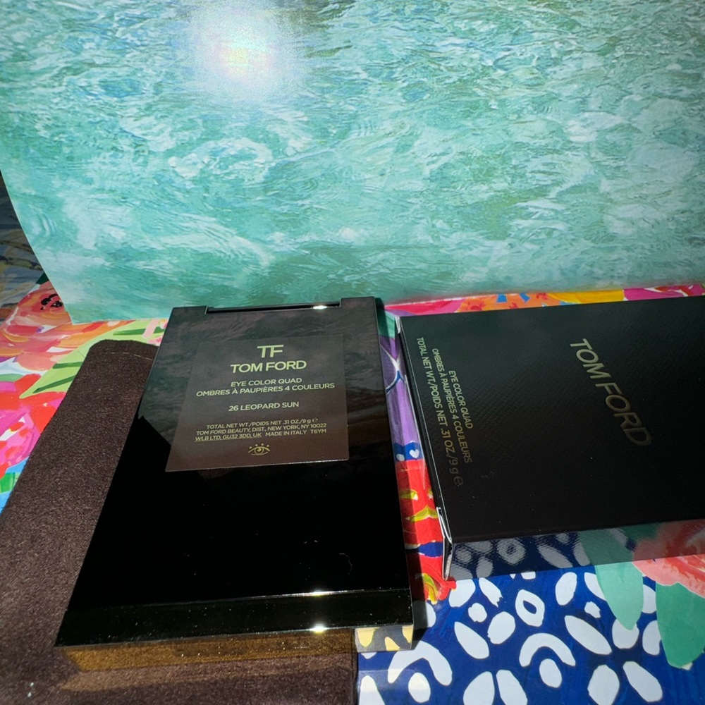 NIB NWT Tom Ford Eye Color Quad Eyeshadow Compact Mirror Palette 26 Leopard Sun - Picture 10 of 14